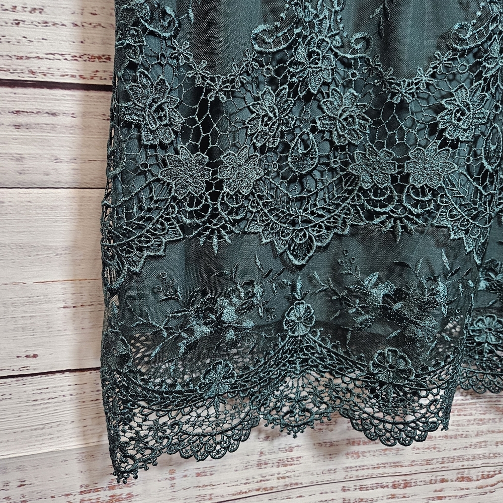 Nanette Lepore green lace dress - Picture 4 of 16